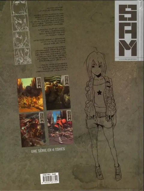 Verso de l'album S.A.M. Tome 2 Chasseurs de robots