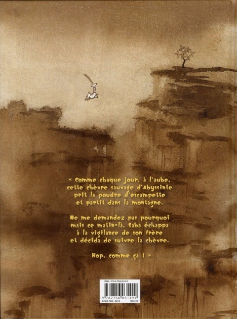Verso de l'album Saba et la plante magique