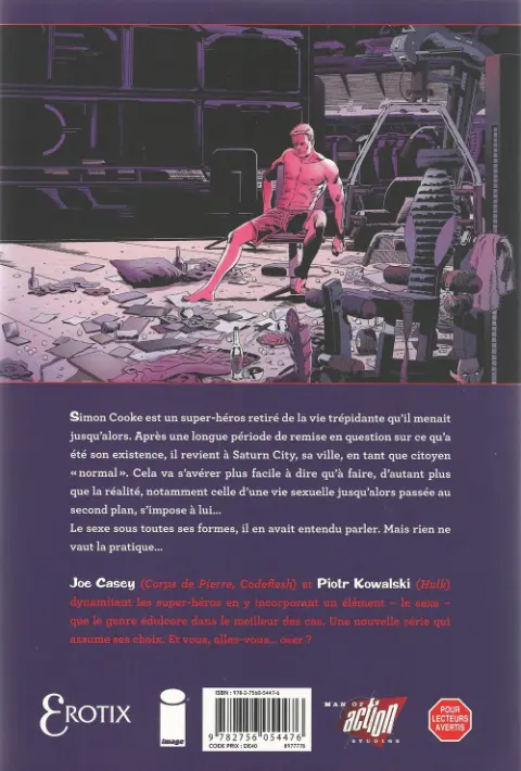 Verso de l'album Sexe Tome 1 L'Été du hard