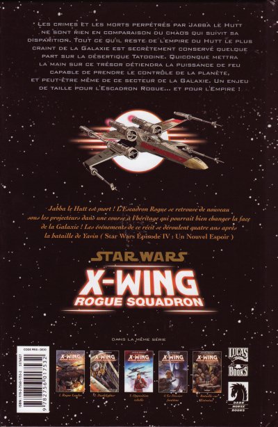 Verso de l'album Star Wars - X-Wing Rogue Squadron Tome 5 Bataille sur Tatooine