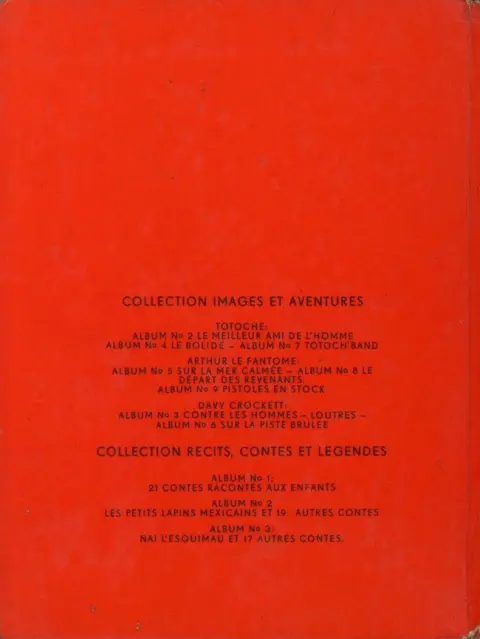 Verso de l'album Totoche Tome 3 Totoch's band