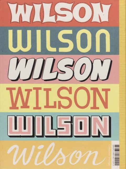 Verso de l'album Wilson