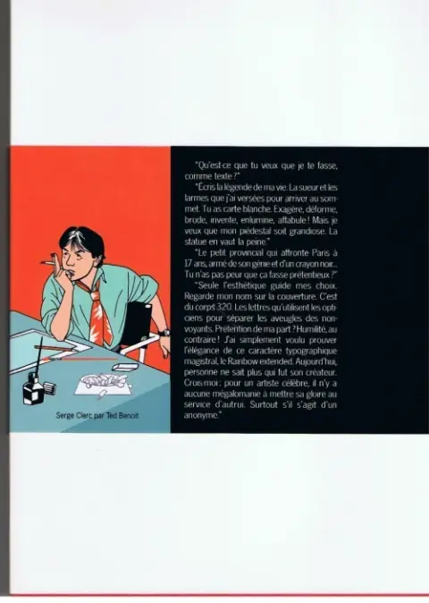 Verso de l'album Artiste et Modèle