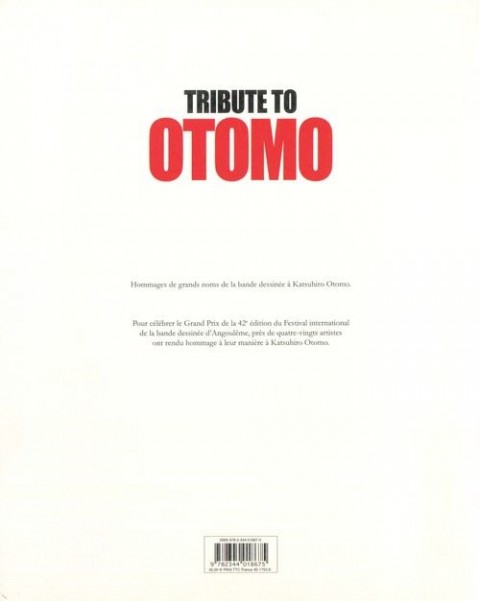 Verso de l'album Tribute to Otomo