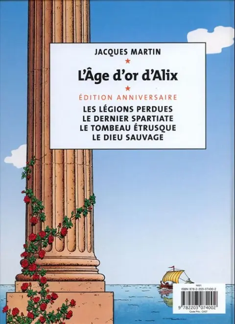 Verso de l'album Alix Tome 9 Le Dieu sauvage