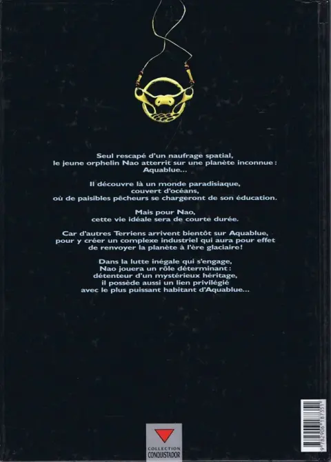 Verso de l'album Aquablue Tome 1 Nao