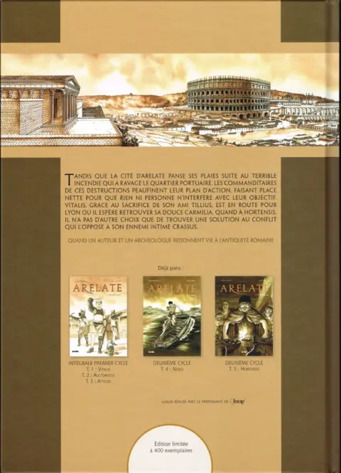 Verso de l'album Arelate Tome 6 Carmilia