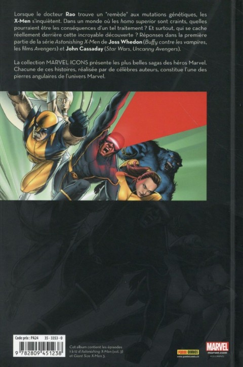 Verso de l'album Astonishing X-Men Tome 1 Surdoués