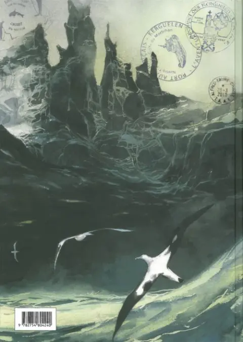 Verso de l'album Australes - Deux récits du monde au bout du monde Tome 1 Voyage aux îles de la Désolation
