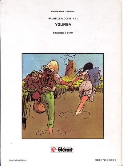 Verso de l'album Brunelle et Colin Tome 1 Le vol noir