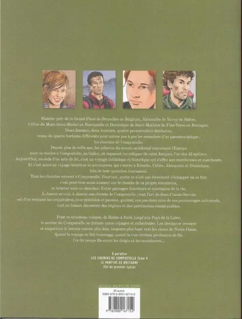 Verso de l'album Les Chemins de Compostelle Tome 3 Notre dame