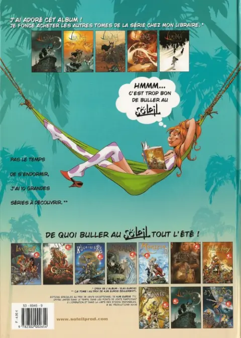 Verso de l'album Luuna Tome 1 La Nuit des Totems