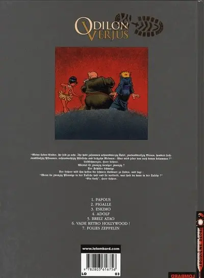 Verso de l'album Les exploits d'Odilon Verjus Tome 4 Adolf