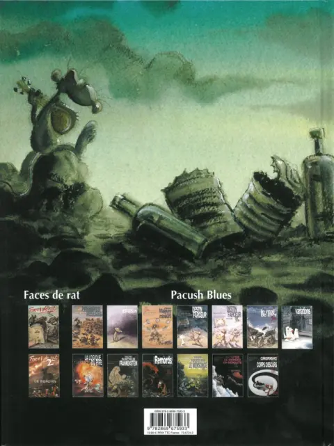 Verso de l'album Pacush Blues Tome 10 Décimation : Remords - Relecture du mythe de Frankenstein