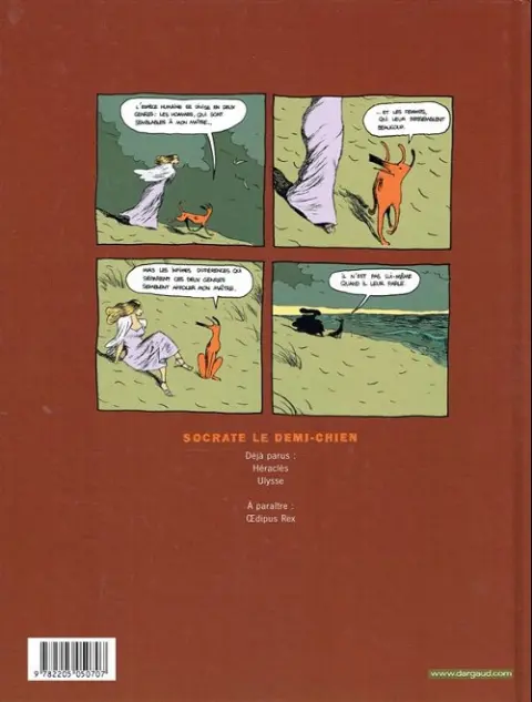 Verso de l'album Socrate le demi-chien Tome 1 Héraclès