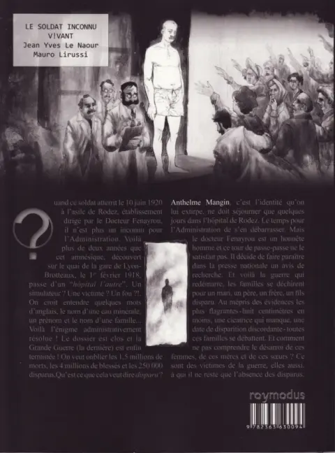 Verso de l'album Le Soldat inconnu vivant