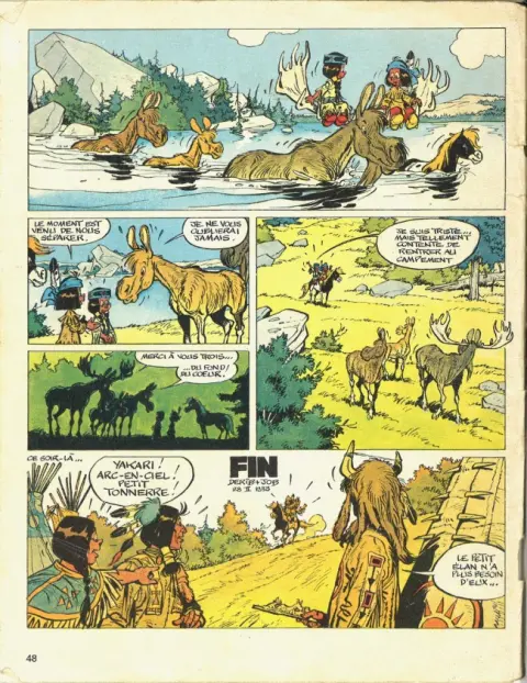 Verso de l'album Yakari Tome 9 Les prisonniers de l'île