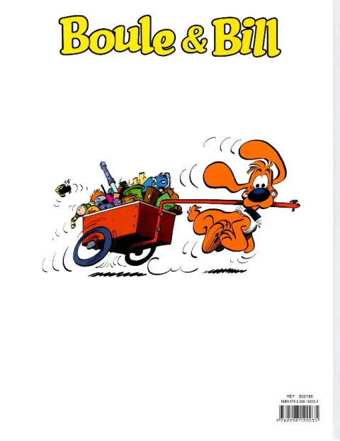 Verso de l'album Boule & Bill Tome 37 Bill est un gros rapporteur !