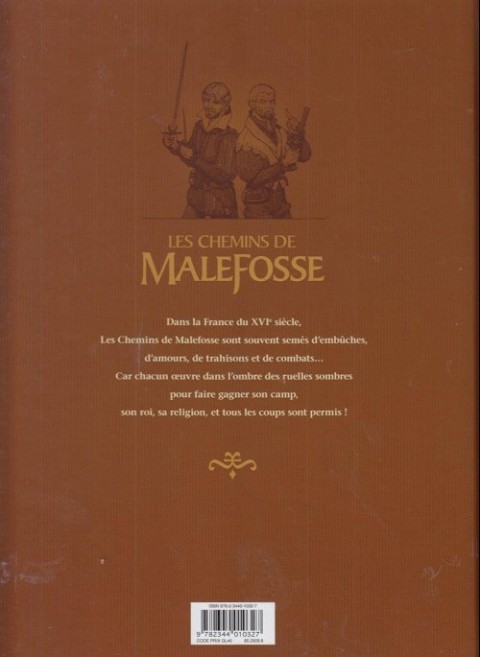 Verso de l'album Les Chemins de Malefosse Tome 24 Le dernier secret