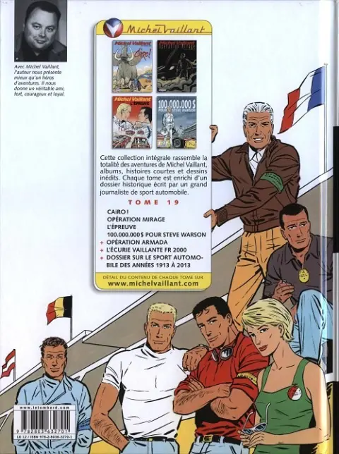 Verso de l'album Michel Vaillant L'Intégrale 19