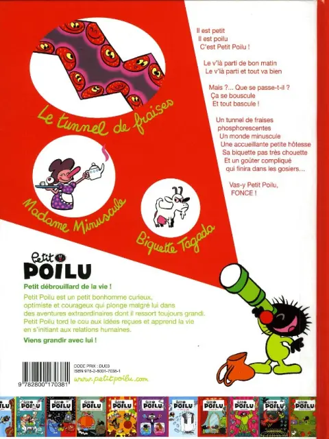 Verso de l'album Petit Poilu Tome 20 Madame Minuscule