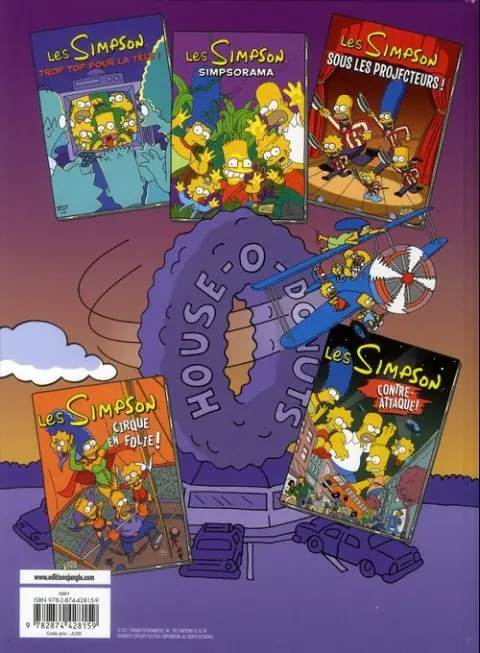 Verso de l'album Les Simpson Tome 16 Wing Ding