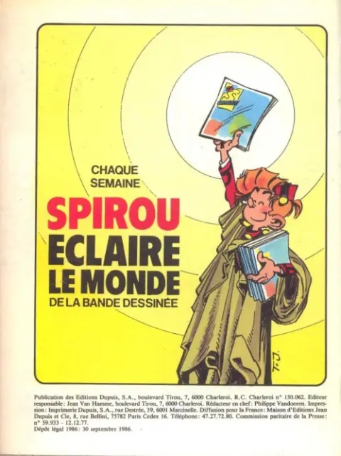 Verso de l'album Les Belles histoires de l'Oncle Paul L'Histoire vraie de la statue de la liberté