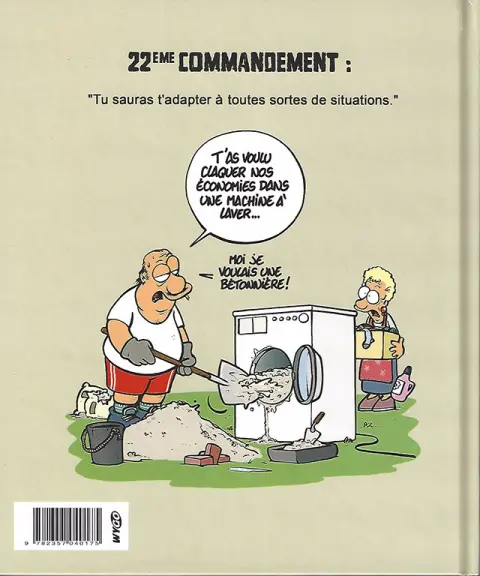 Verso de l'album Les 40 commandements Le 40 commandements du bricoleur
