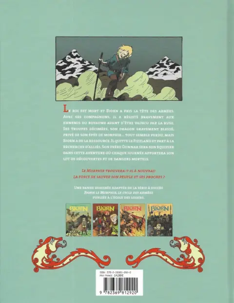 Verso de l'album Bjorn le Morphir Rue de Sèvres Tome 5 Le choc des armées