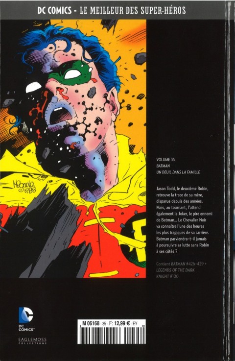 Verso de l'album DC Comics - Le Meilleur des Super-Héros Volume 35 Batman - Un Deuil dans la Famille