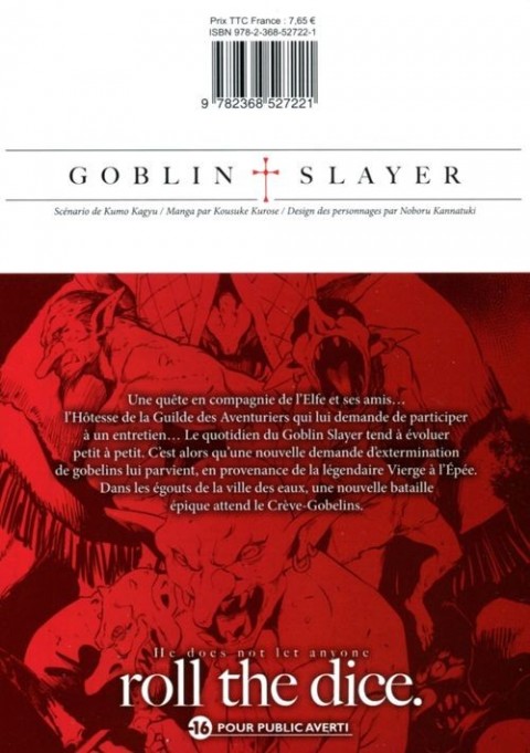 Verso de l'album Goblin Slayer 4