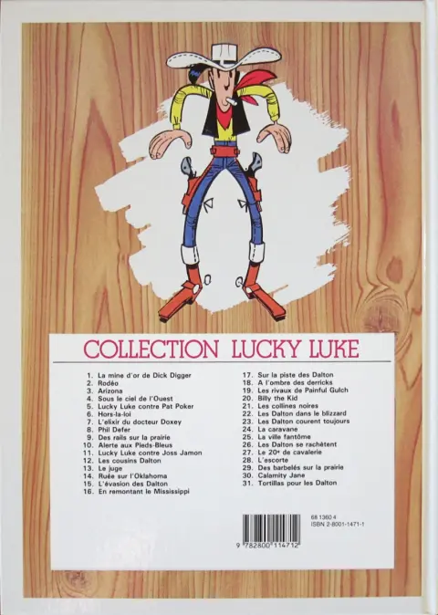 Verso de l'album Lucky Luke Tome 31 Tortillas pour les Dalton