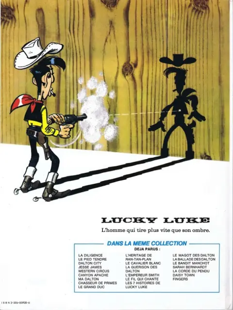 Verso de l'album Lucky Luke Tome 44 La guérison des Dalton