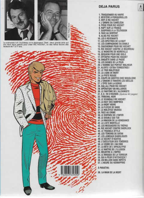 Verso de l'album Ric Hochet Tome 50 Le crime de l'an 2000