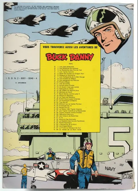 Verso de l'album Buck Danny Tome 12 Avions sans pilotes