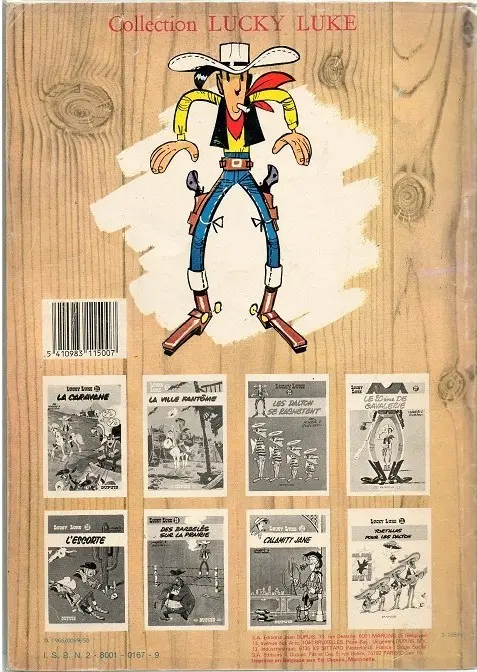 Verso de l'album Lucky Luke Tome 28 L'escorte