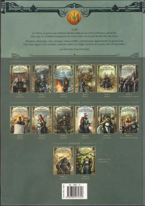 Verso de l'album Les Maîtres inquisiteurs Tome 10