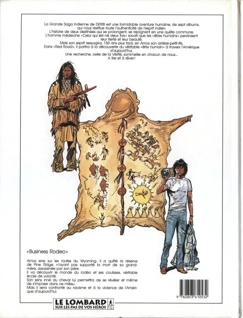 Verso de l'album Celui qui est né deux fois / Red road Tome 5 Business rodéo
