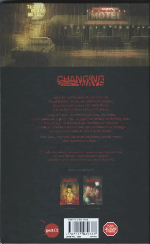 Verso de l'album Changing Ways Tome 1 Mutation