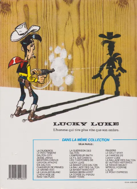 Verso de l'album Lucky Luke Tome 48 Le Bandit Manchot