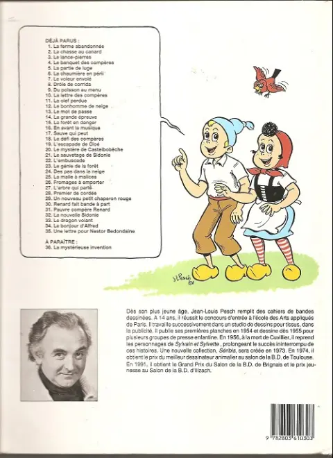 Verso de l'album Sylvain et Sylvette Tome 30 Renard fait bande à part