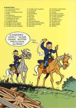 Verso de l'album Les Tuniques Bleues Tome 34 Vertes années