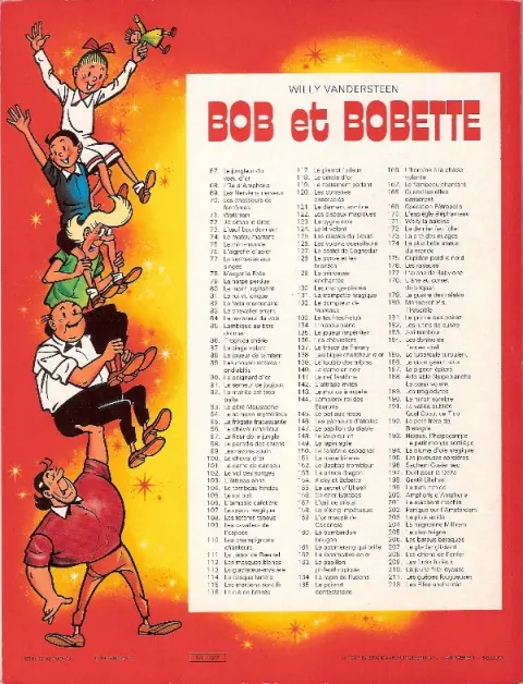 Verso de l'album Bob et Bobette Tome 70 Les chasseurs de fantômes