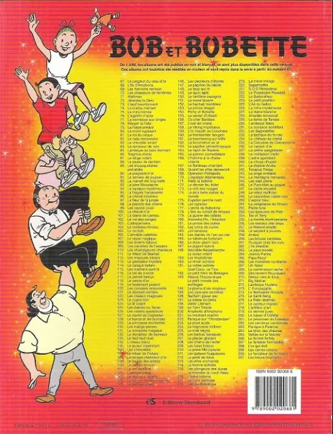 Verso de l'album Bob et Bobette Tome 266 Les monstres nucléaires
