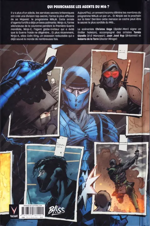 Verso de l'album Ninja-K