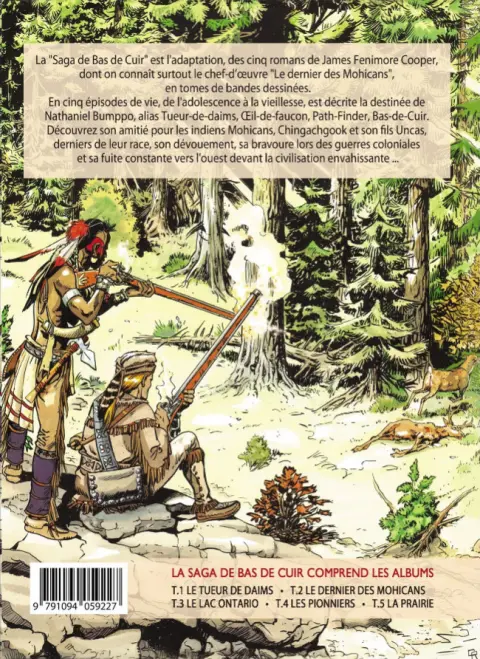 Verso de l'album La saga de Bas de Cuir Tome 3 le lac Ontario