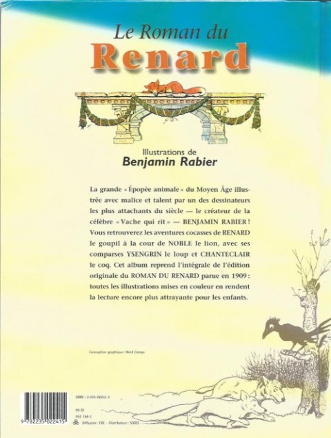 Verso de l'album Le Roman de Renard Le Roman de Renard