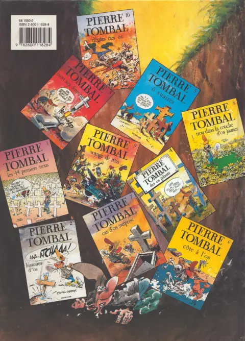 Verso de l'album Pierre Tombal Tome 8 Trou dans la couche d'os jaunes