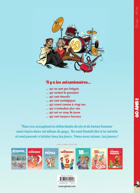Verso de l'album 60 ans en BD !