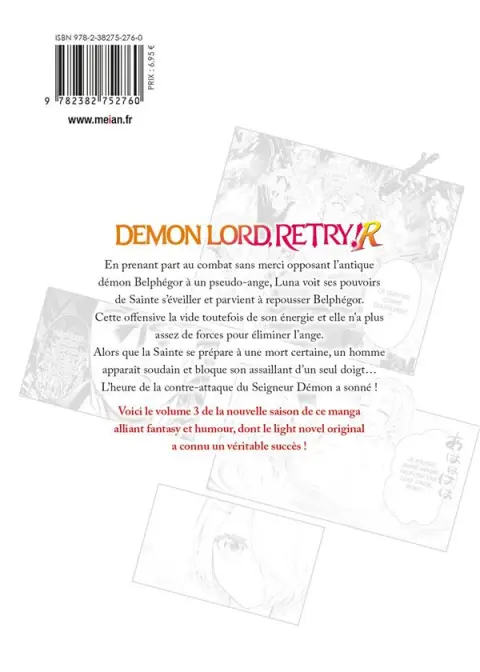 Verso de l'album Demon Lord, retry ! R 3